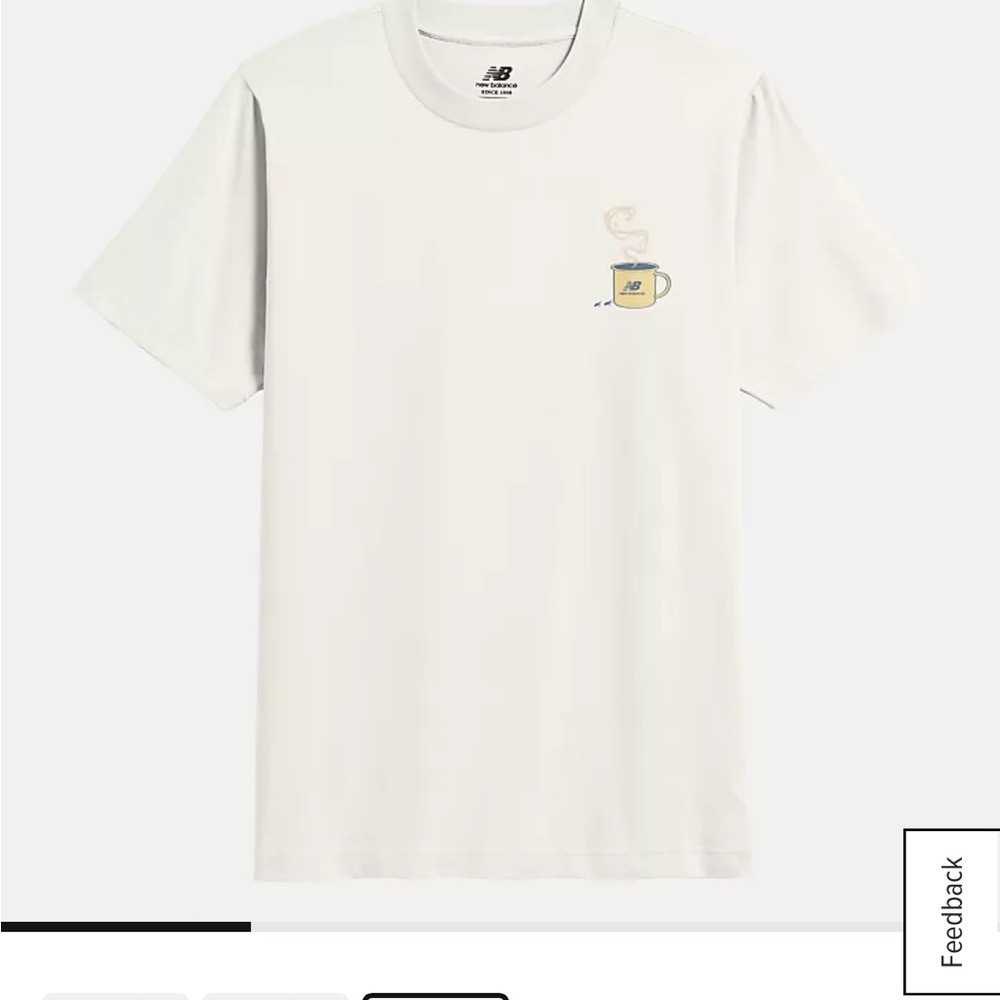 New Balance White Graphic T-Shirt NWOT